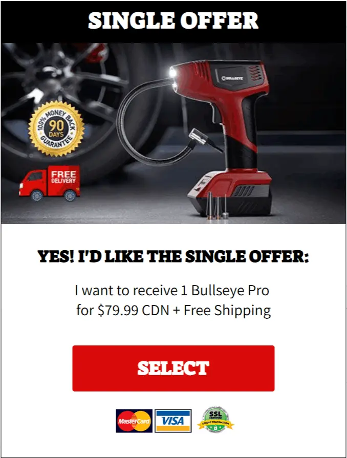 Bullseye Pro package price 